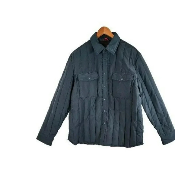 Robert Graham Jacket Men's XL Green Button Down Quilt Field  Logo Designer - Picture 2 of 16